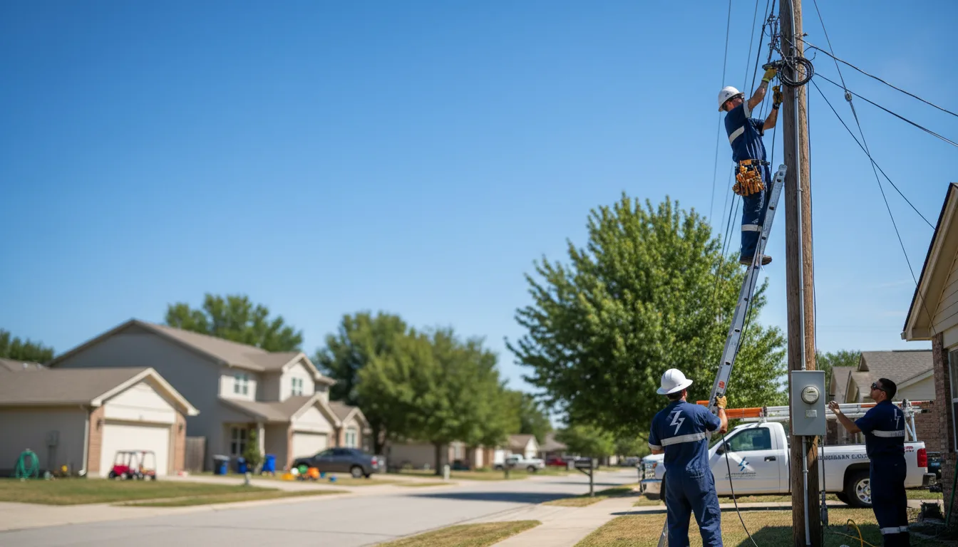 Residential electrician providing installation services in Cibolo, TX
